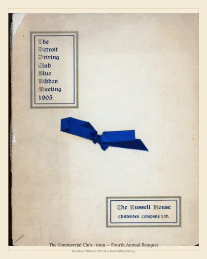 The Commercial Club · 1905 — Fourth Annual Banquet