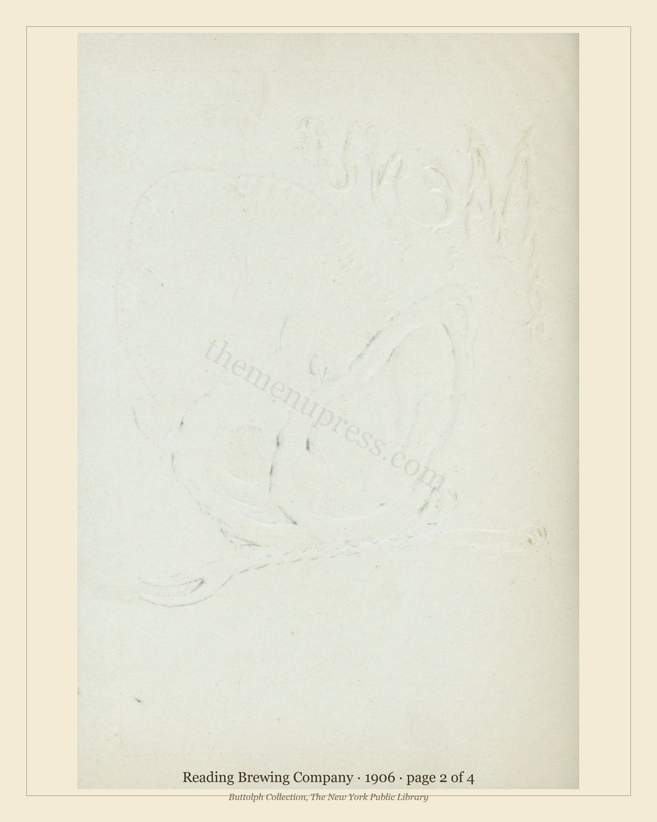 Vintage menu — page 2 of 4