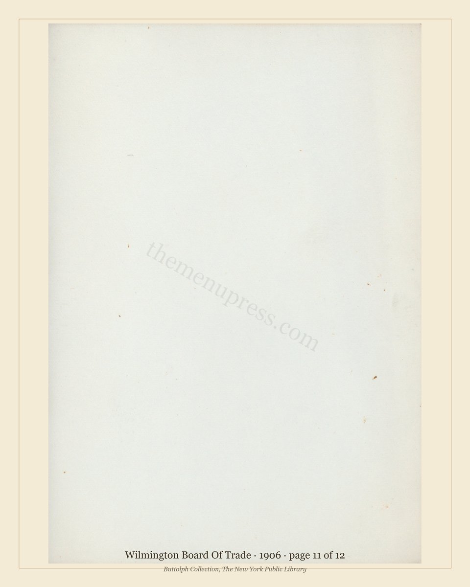 Vintage menu — page 11 of 12