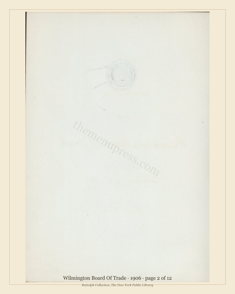 Vintage menu — page 2 of 12