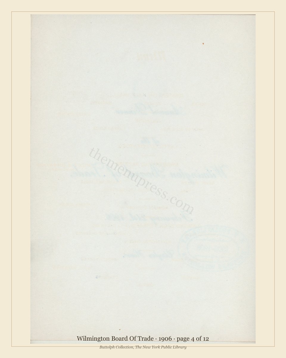 Vintage menu — page 4 of 12