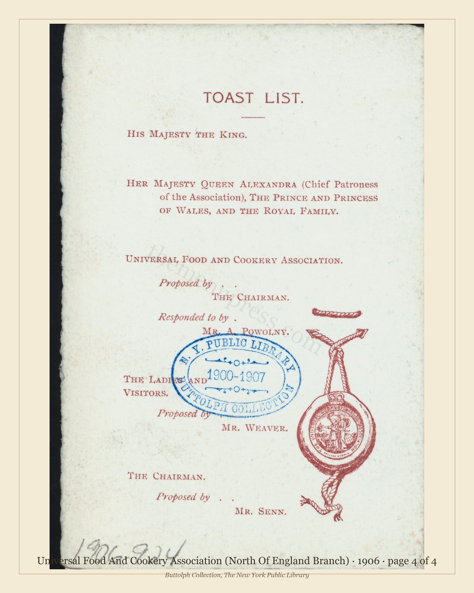 Vintage menu — page 4 of 4