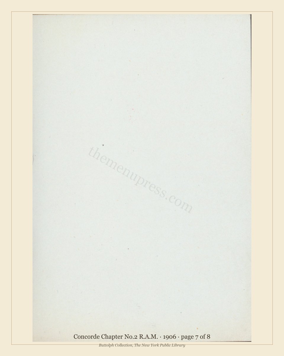 Vintage menu — page 7 of 8