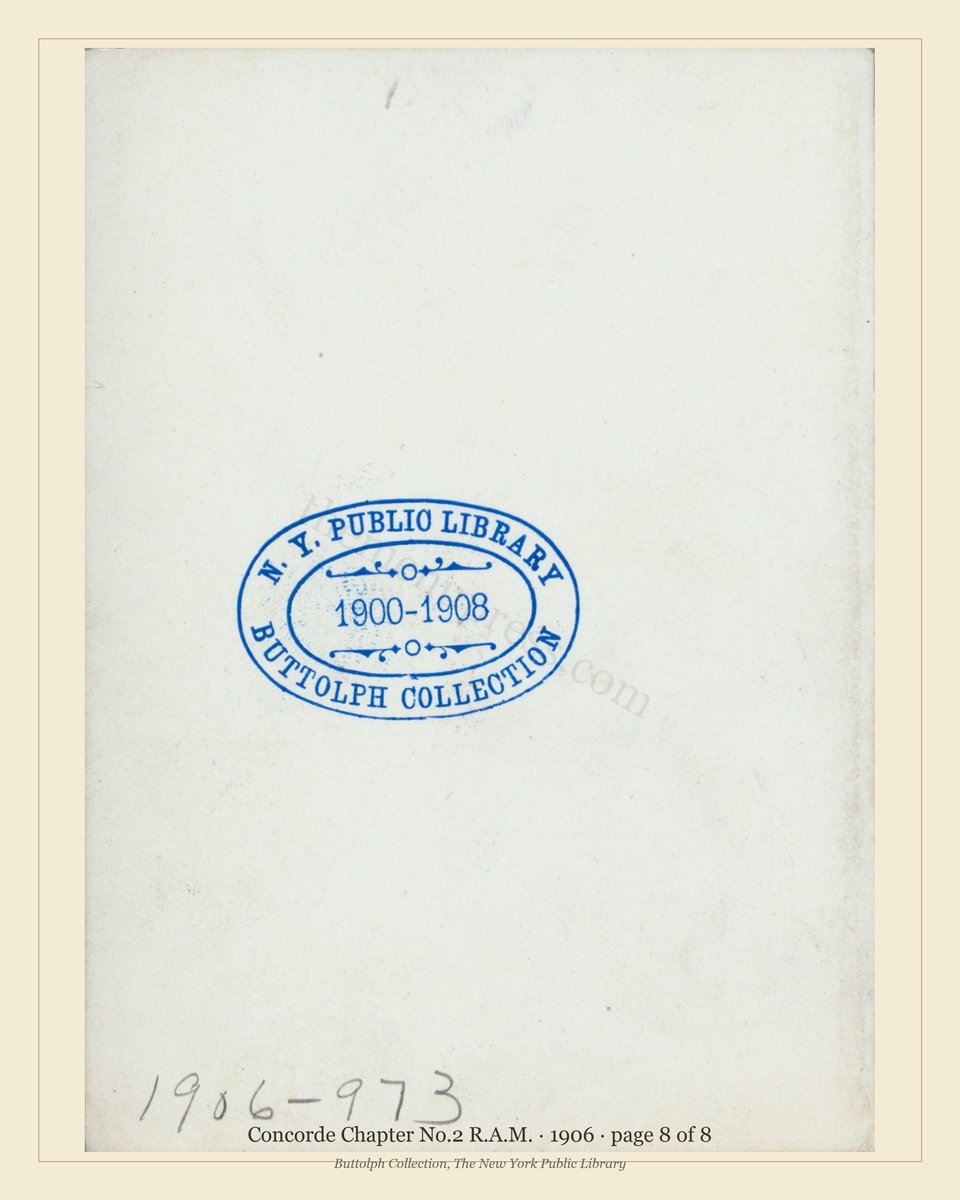 Vintage menu — page 8 of 8