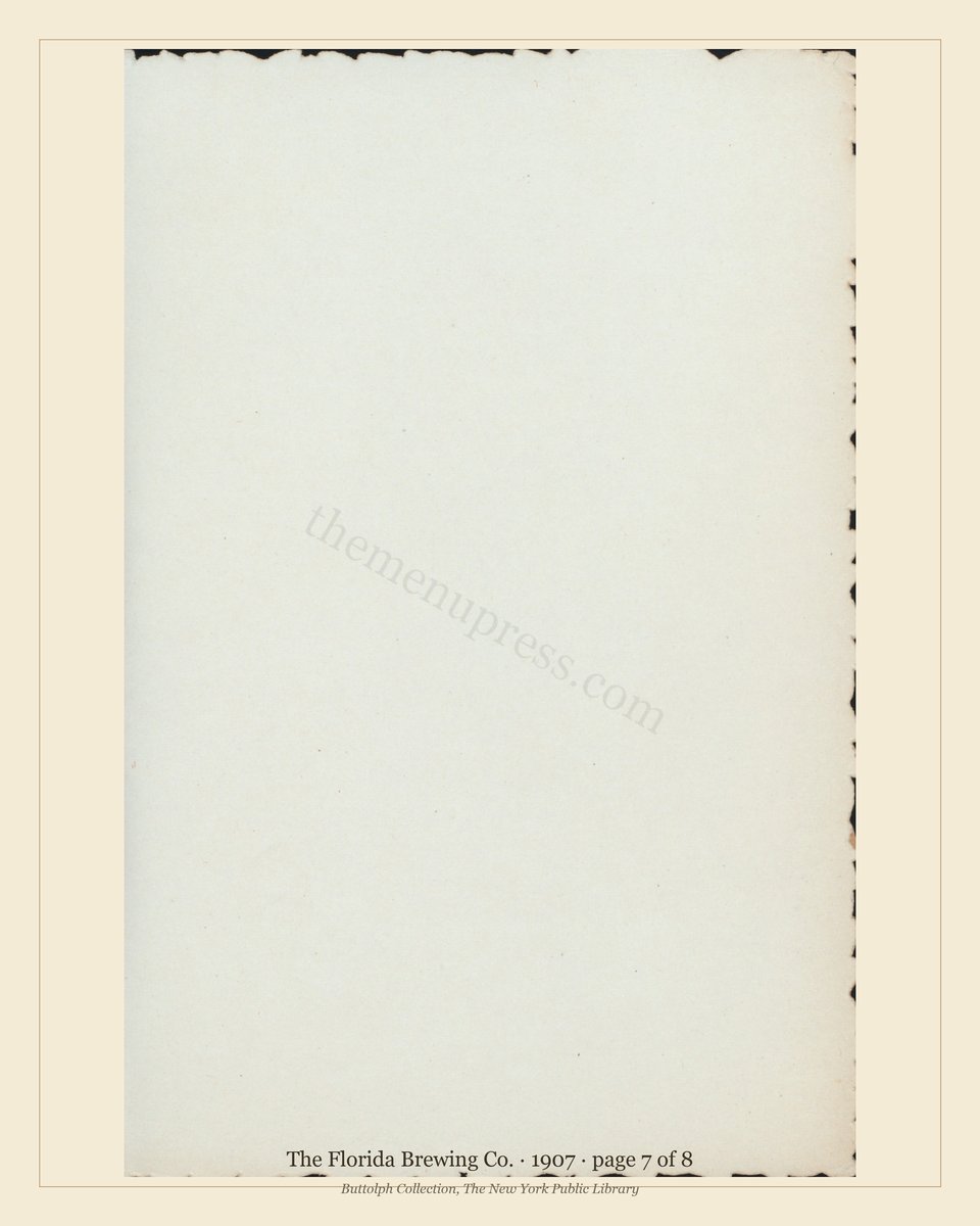 Vintage menu — page 7 of 8