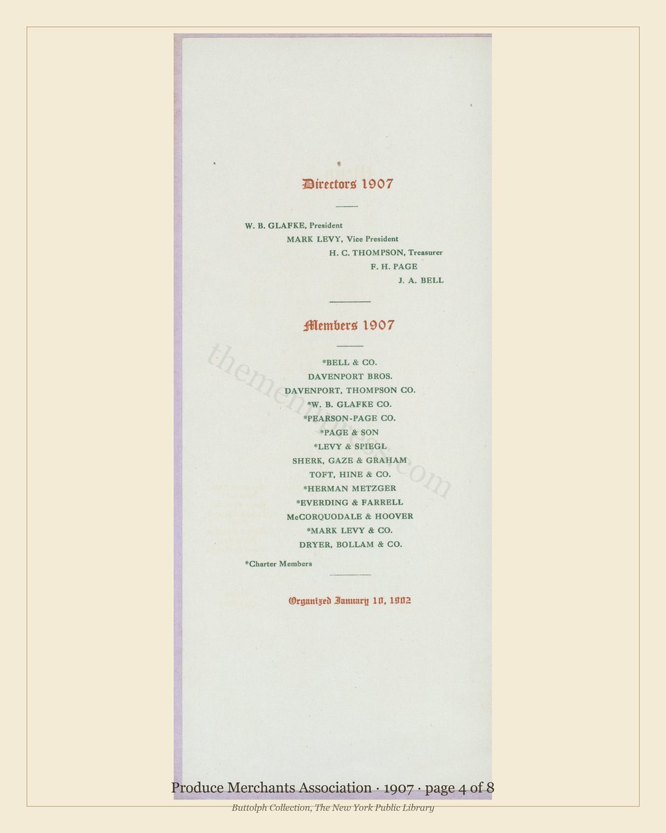 Vintage menu — page 4 of 8
