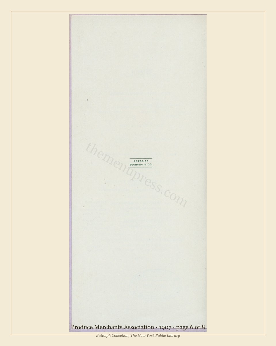 Vintage menu — page 6 of 8
