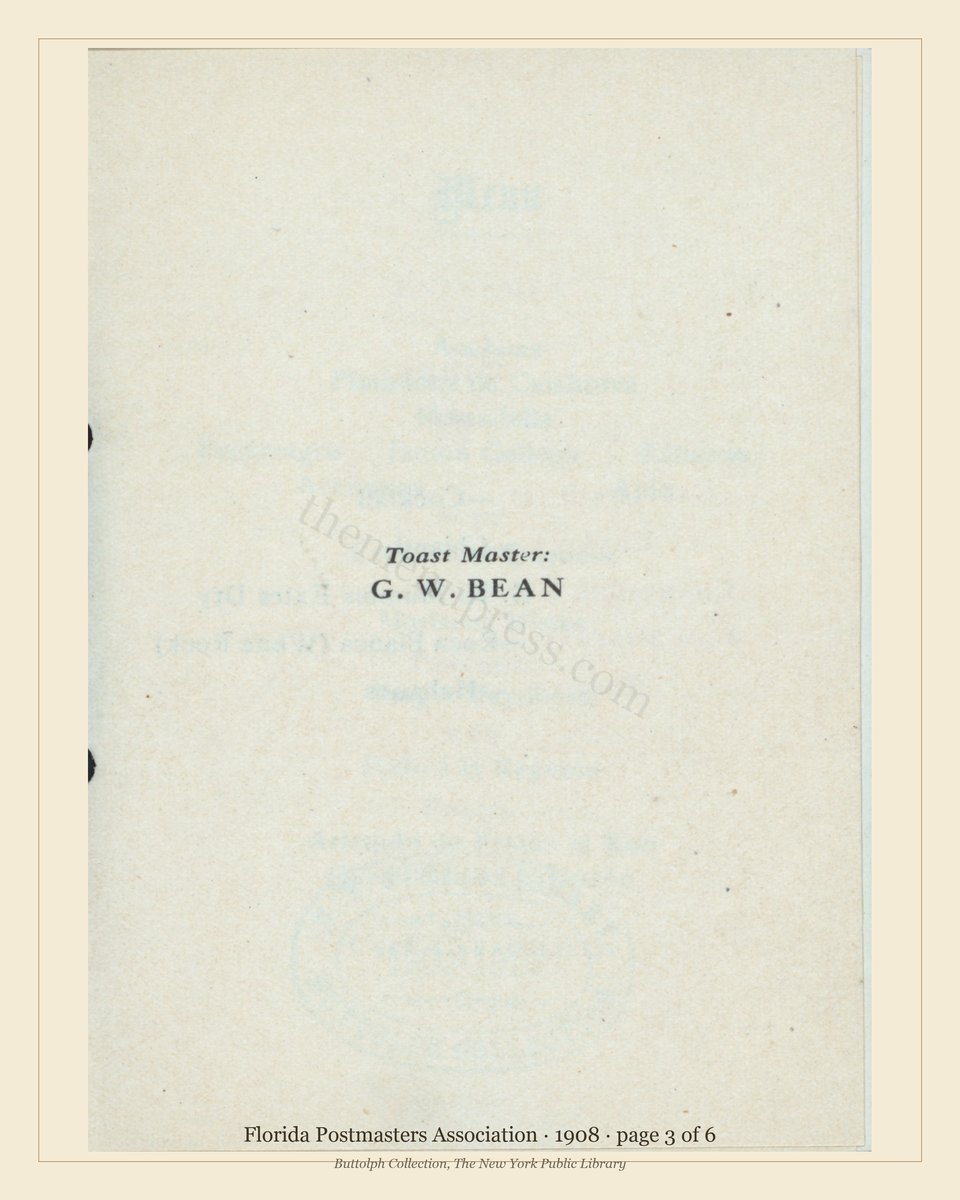 Vintage menu — page 3 of 6