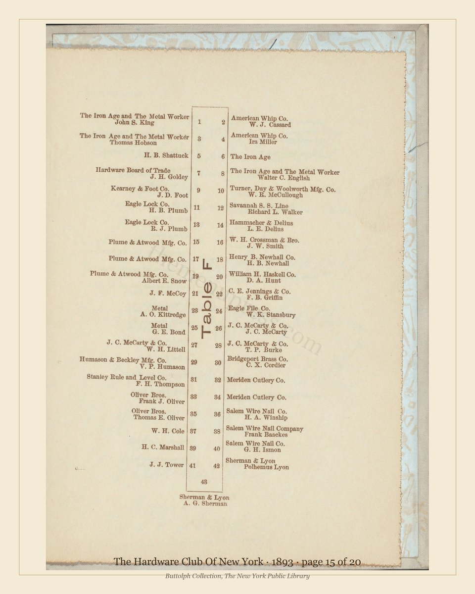 Vintage menu — page 15 of 20