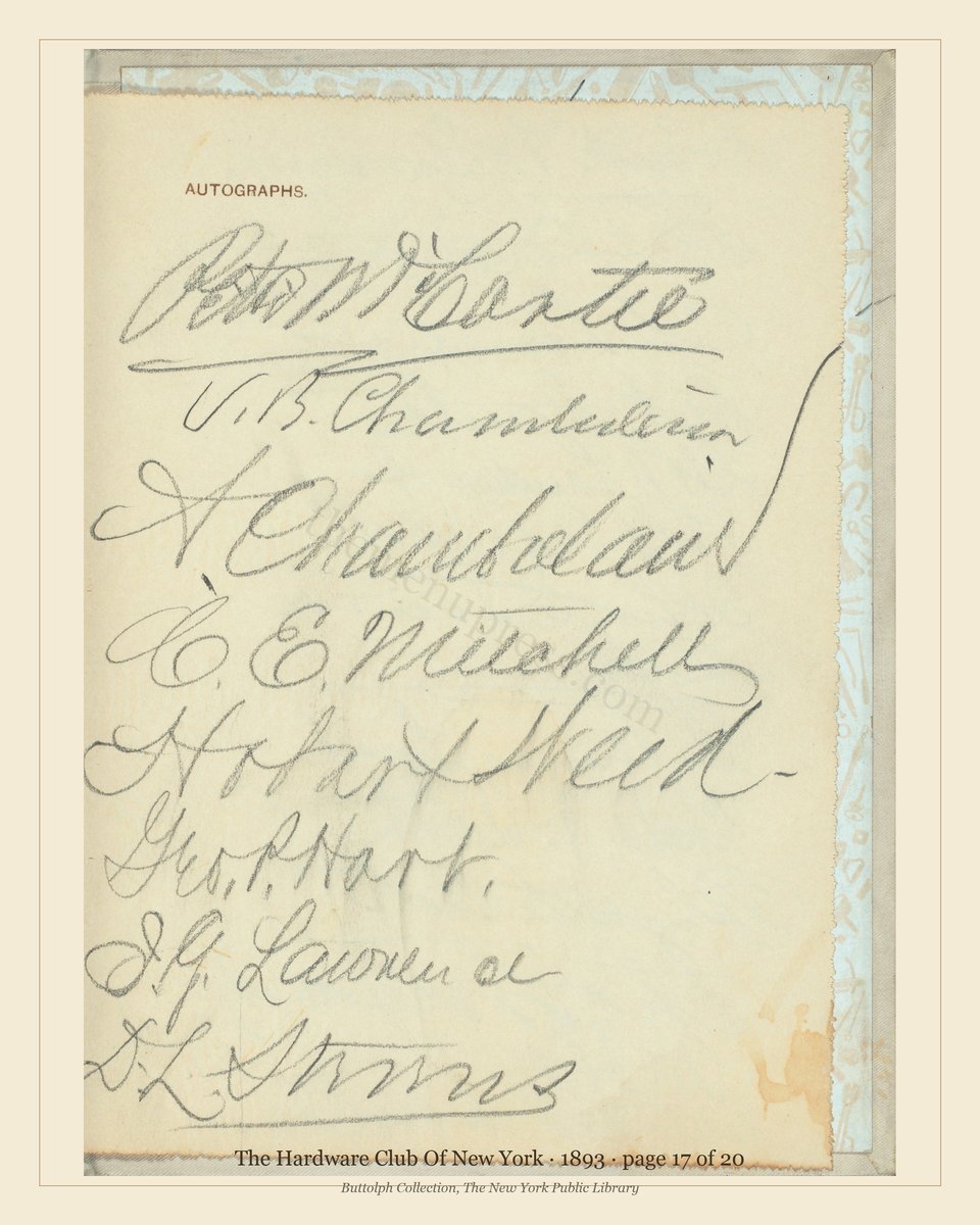 Vintage menu — page 17 of 20