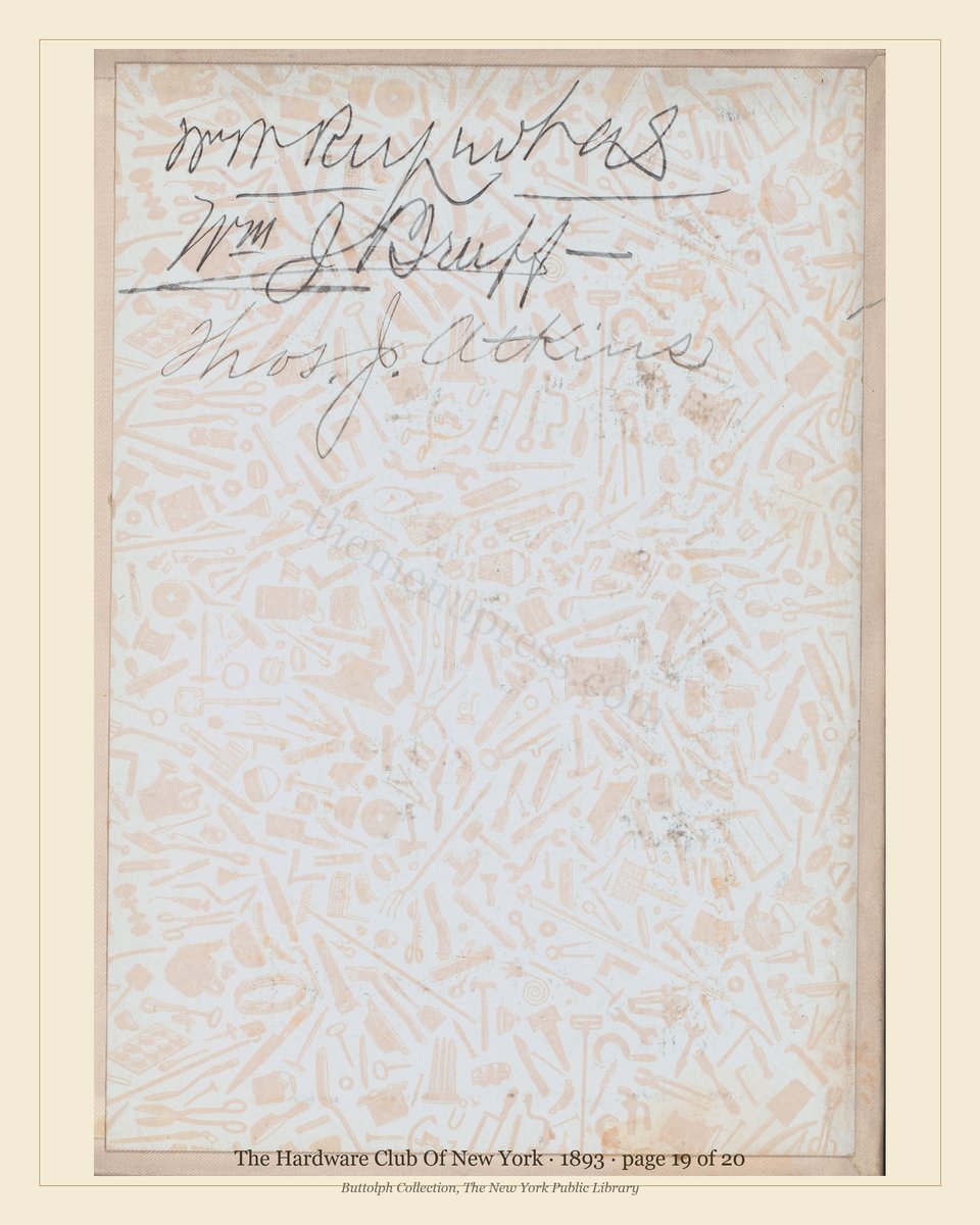 Vintage menu — page 19 of 20
