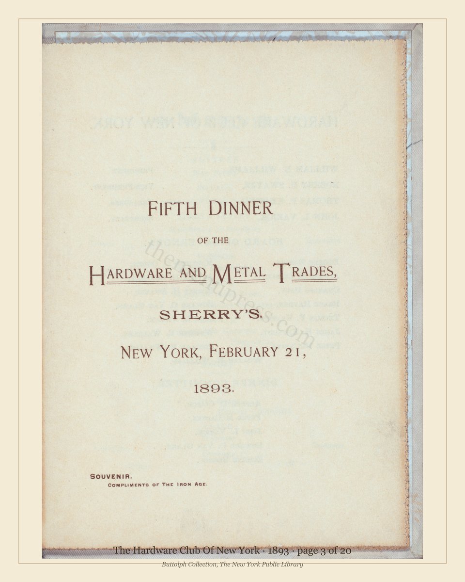Vintage menu — page 3 of 20