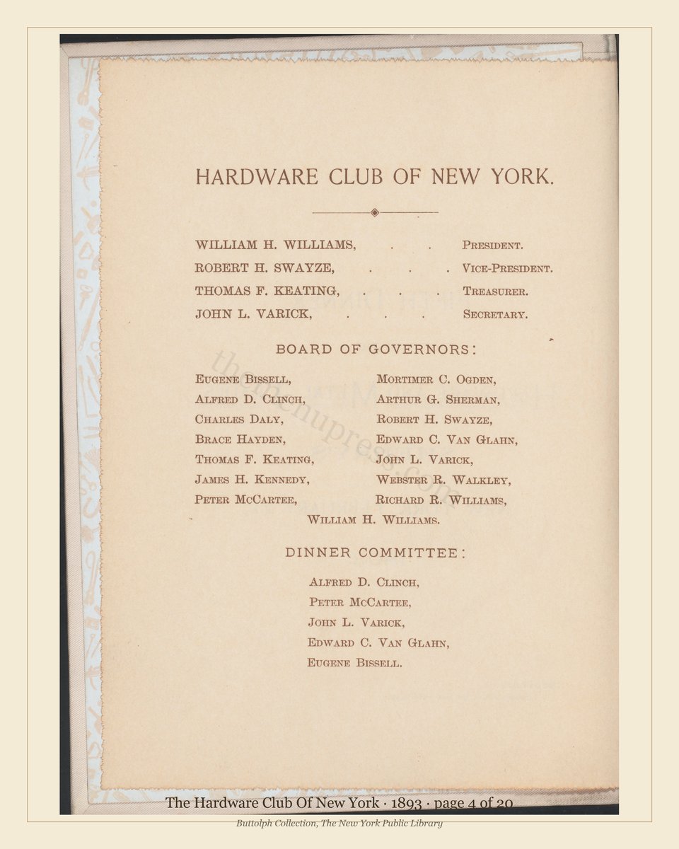 Vintage menu — page 4 of 20