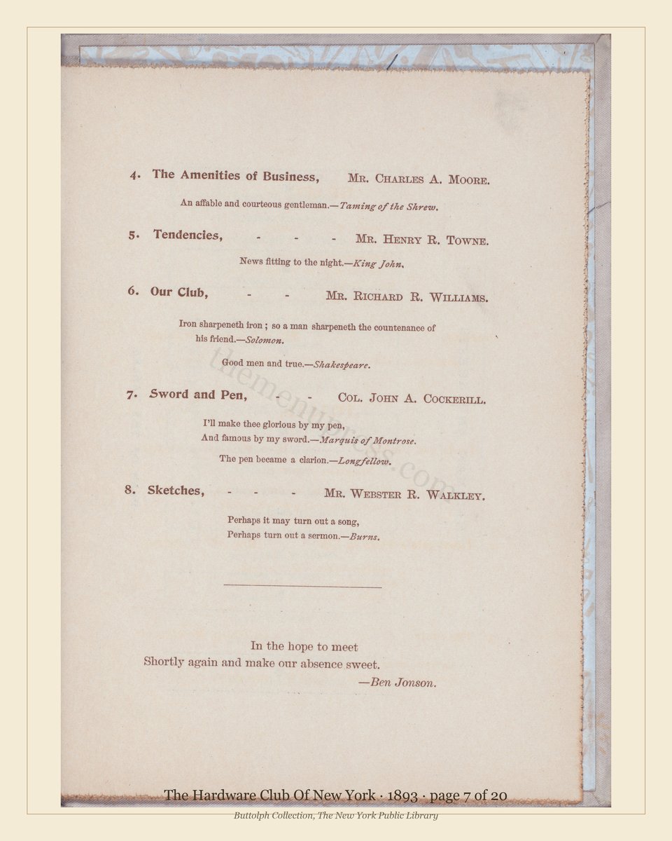 Vintage menu — page 7 of 20