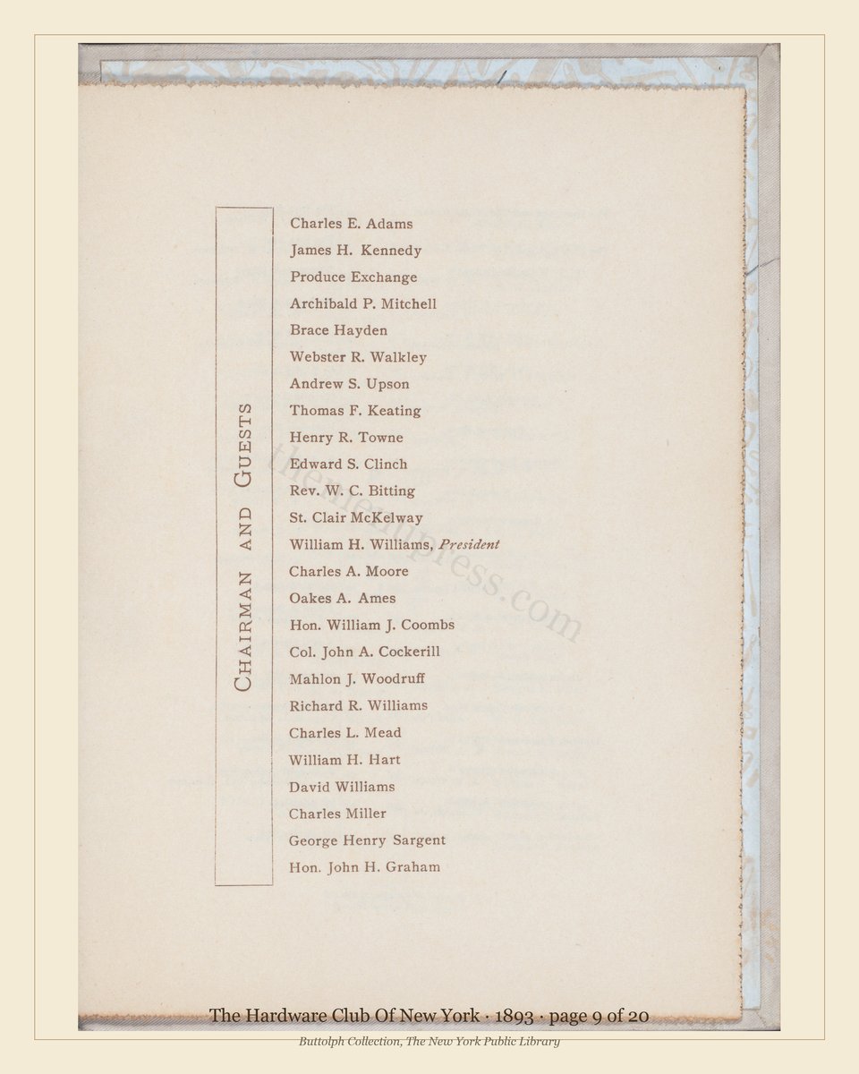 Vintage menu — page 9 of 20