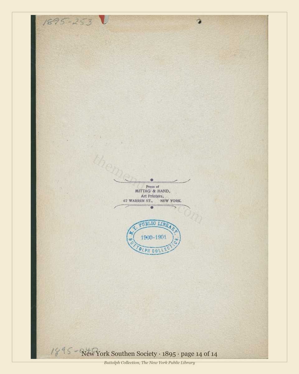 Vintage menu — page 14 of 14