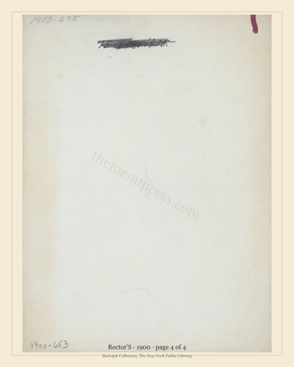 Vintage menu — page 4 of 4