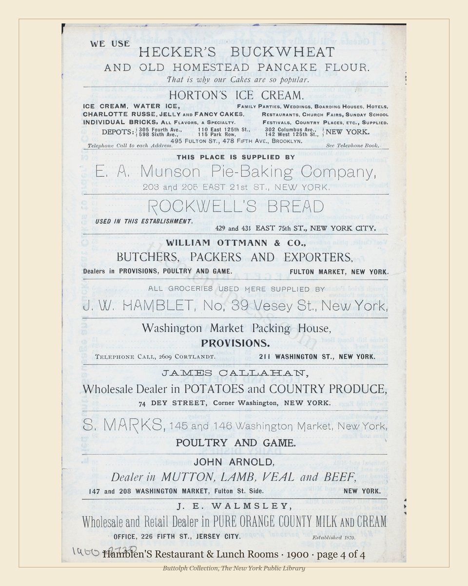 Vintage menu — page 4 of 4