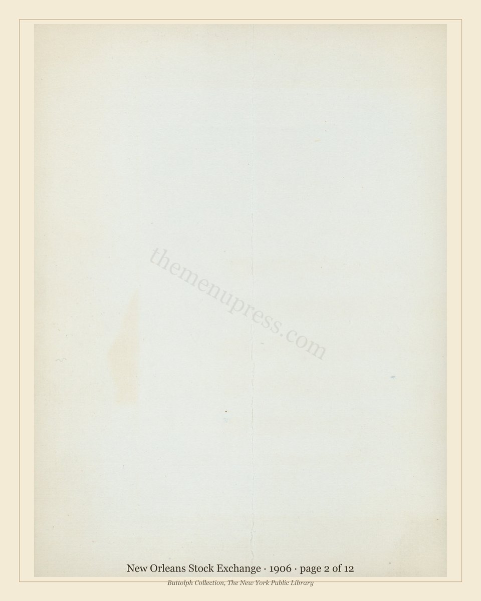 Vintage menu — page 2 of 7