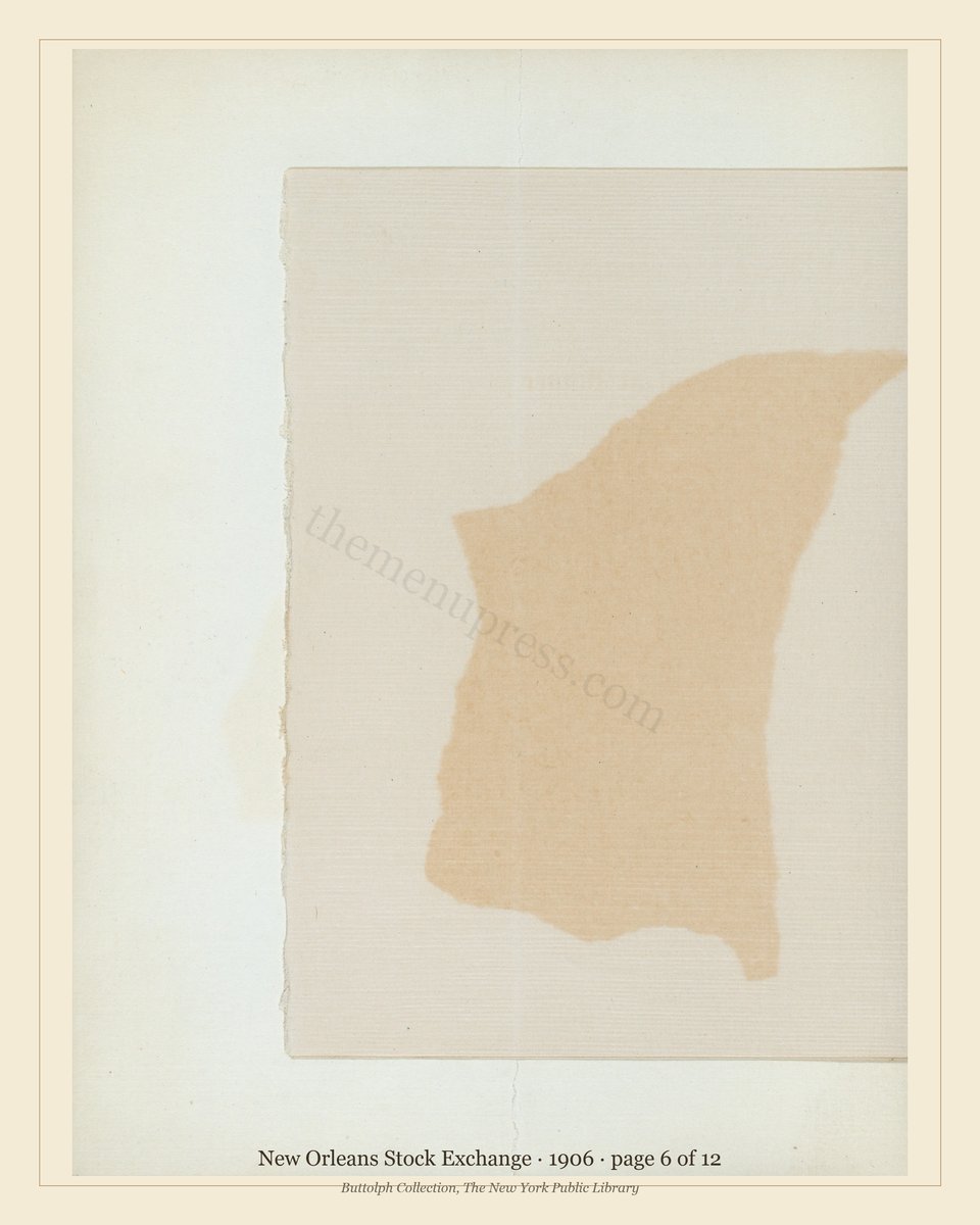 Vintage menu — page 6 of 7
