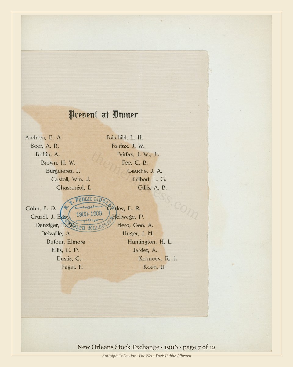 Vintage menu — page 7 of 7
