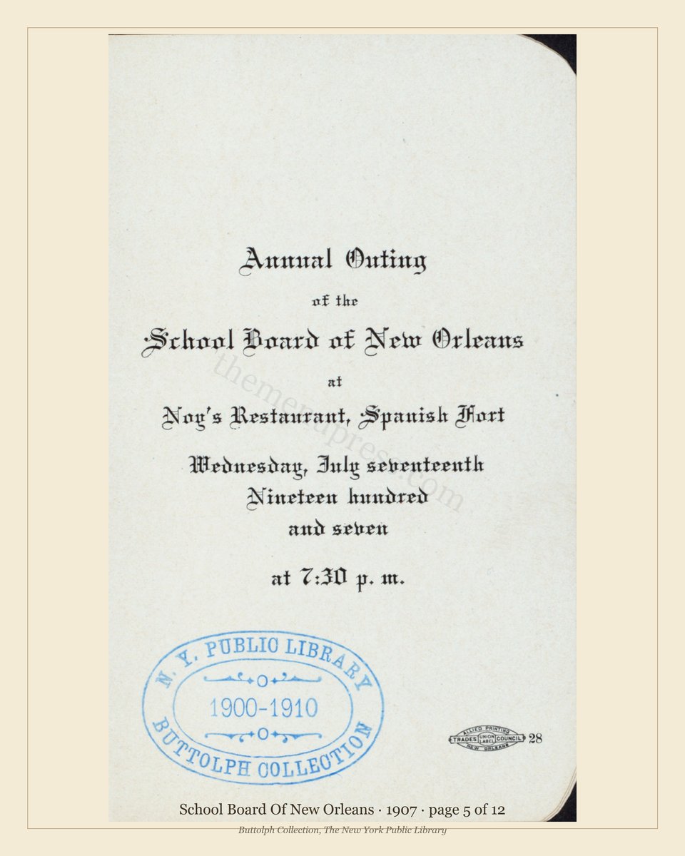 Vintage menu — page 5 of 10