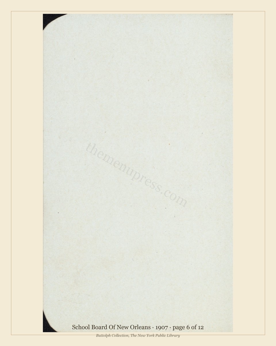 Vintage menu — page 6 of 10