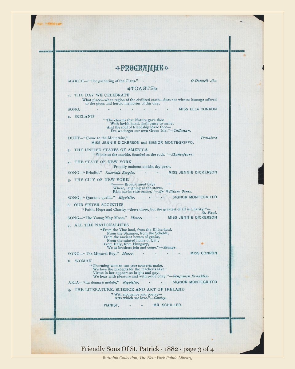 Vintage menu — page 3 of 4
