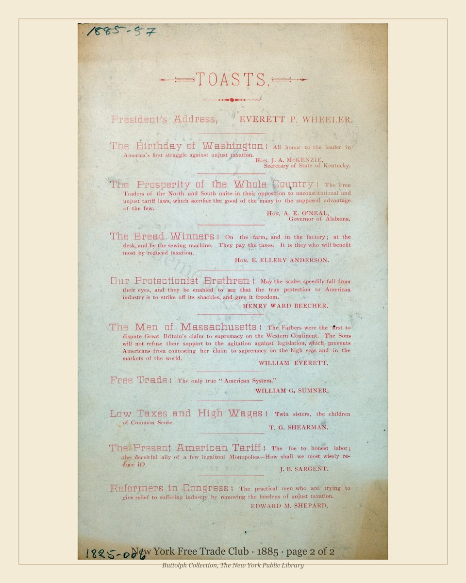 Vintage menu — page 2 of 2
