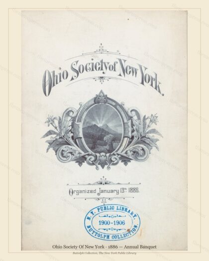 Vintage menu preview — 1886 Vintage Banquet Menu — Delmonico'S Ny, Classic NYC French Restaurant (Compl