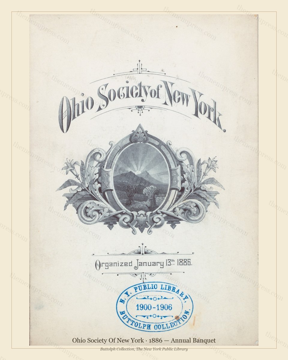 Vintage menu preview — 1886 Vintage Banquet Menu — Delmonico'S Ny, Classic NYC French Restaurant (Compl