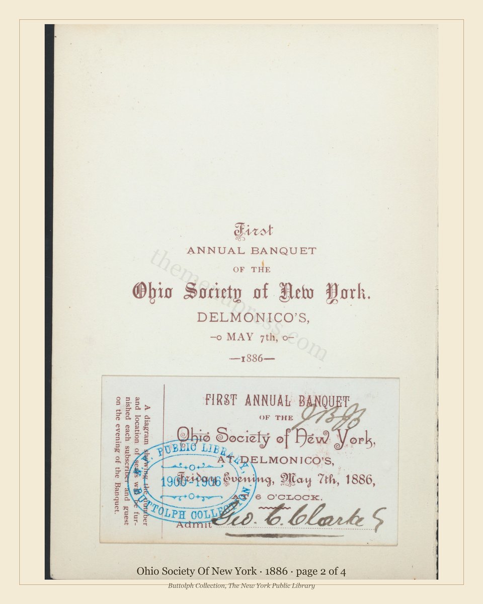 Vintage menu — page 2 of 4