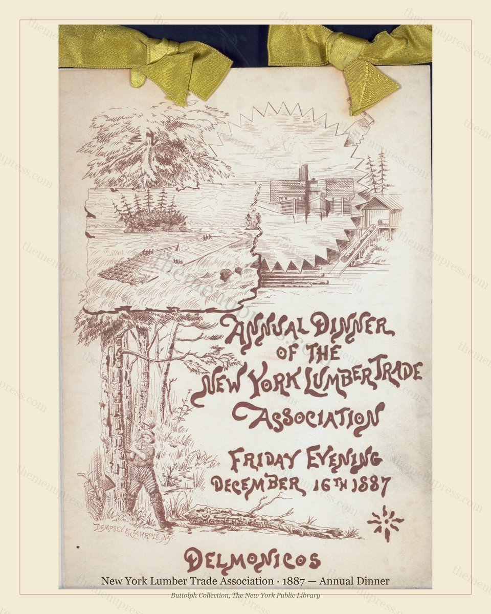 Vintage menu preview — 1887 Vintage Dinner Menu — Delmonico'S New York, Classic NYC French Restaurant (