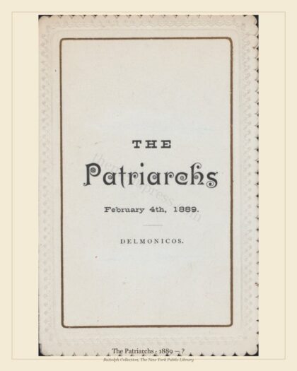 The Patriarchs · 1889 — ?
