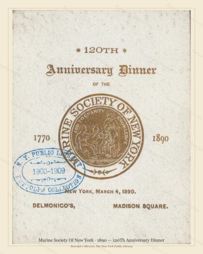 Vintage menu preview — 1890 Vintage Dinner Menu — Delmonico'S, Classic NYC French Restaurant (Complete