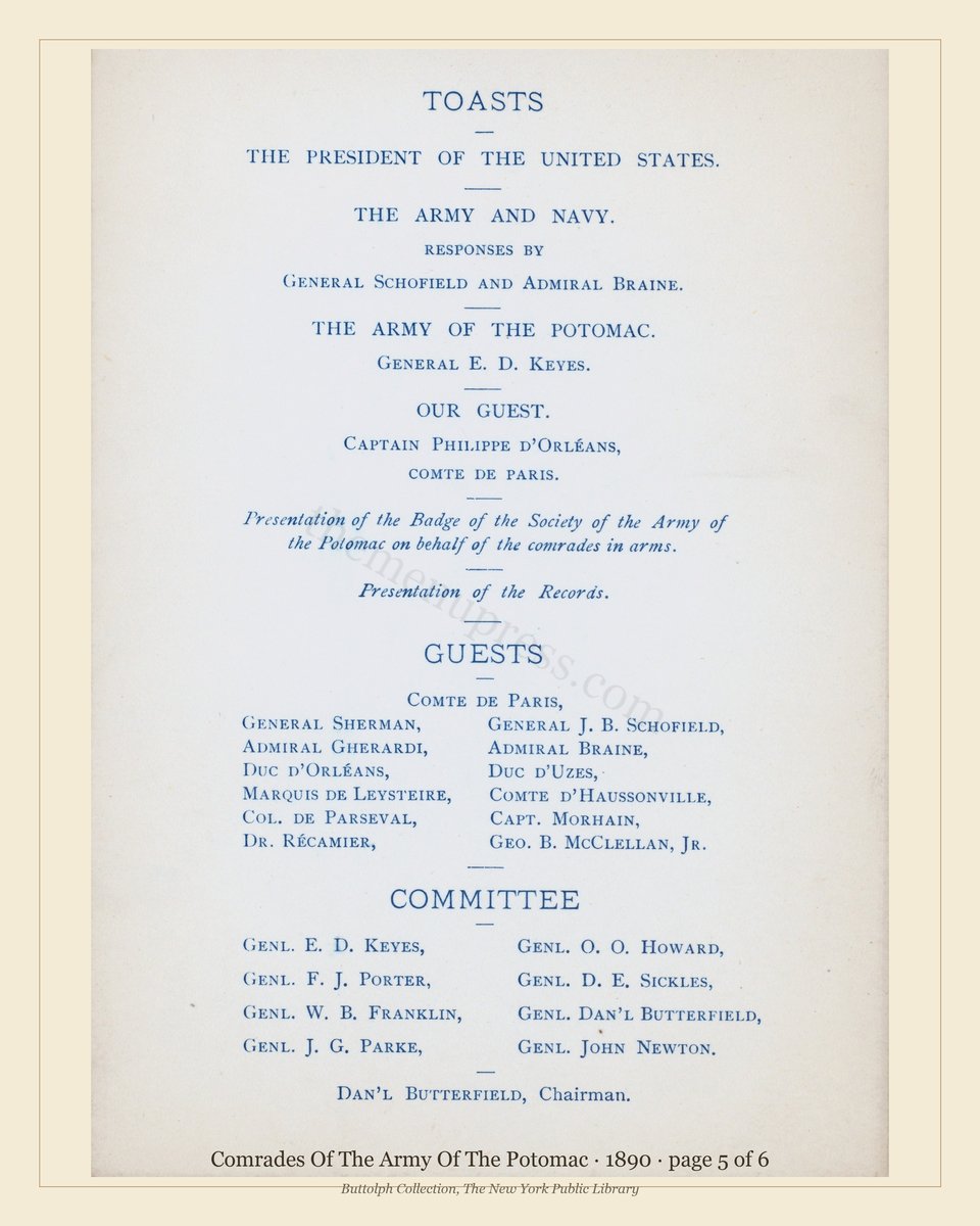 Vintage menu — page 5 of 6