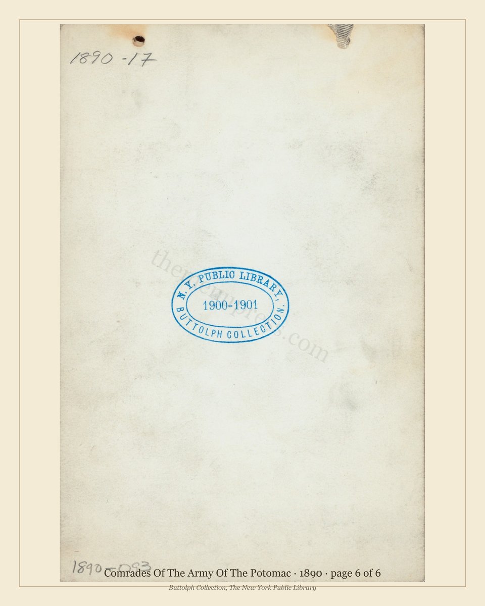 Vintage menu — page 6 of 6