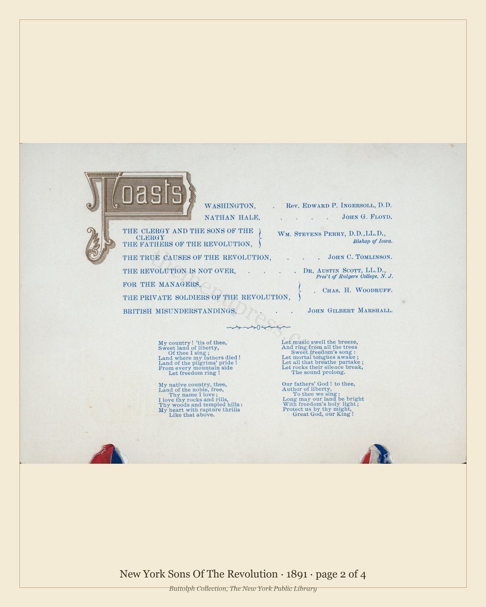 Vintage menu — page 2 of 4