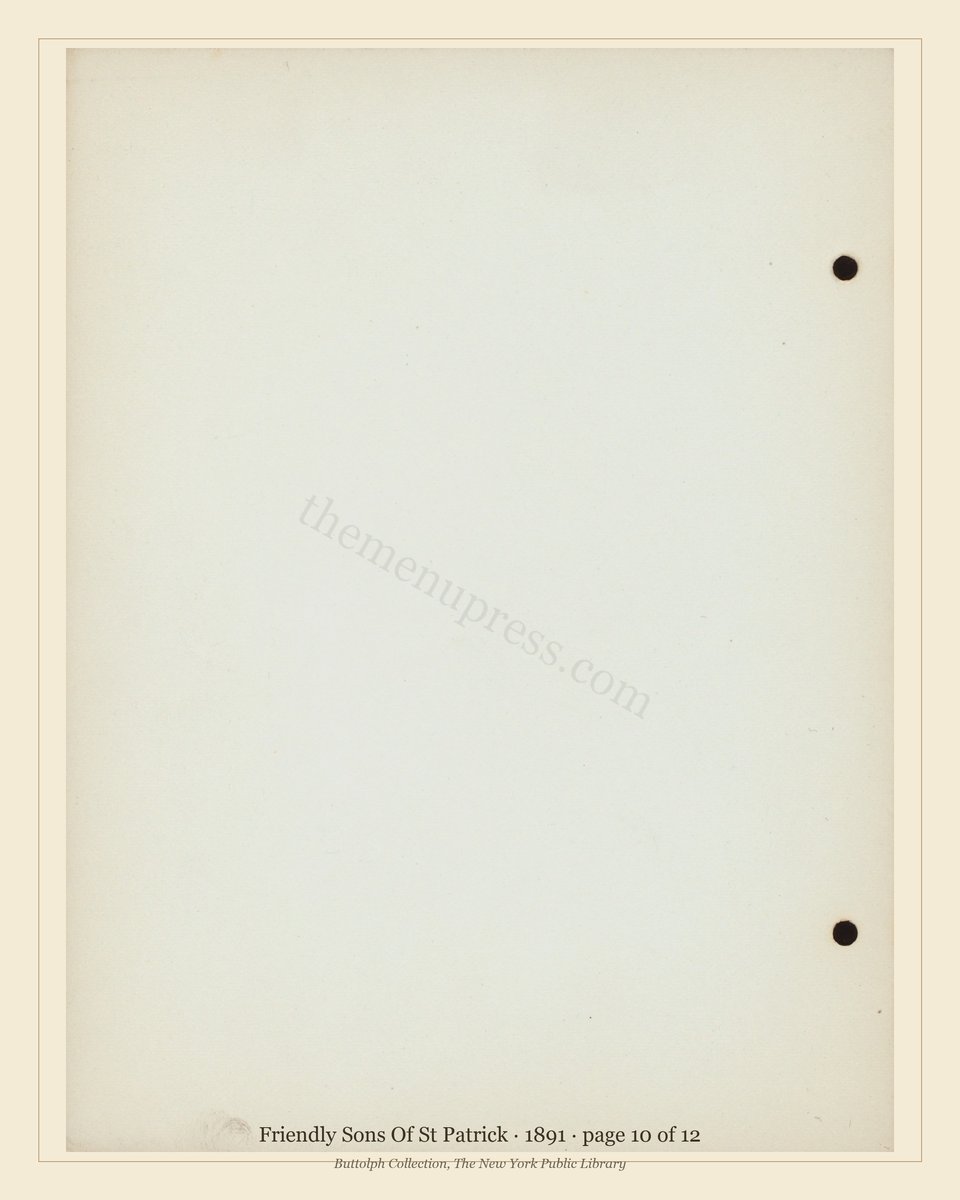 Vintage menu — page 10 of 12