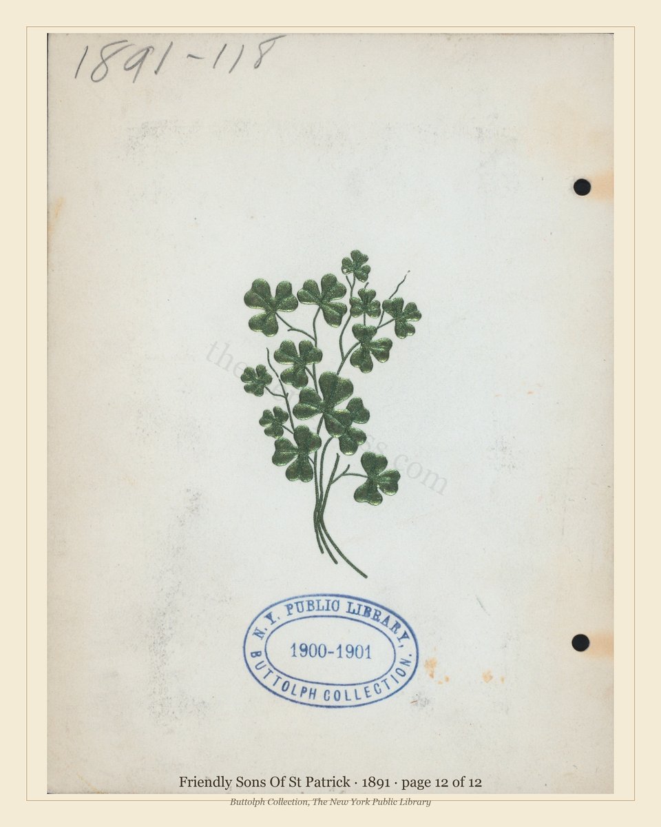 Vintage menu — page 12 of 12