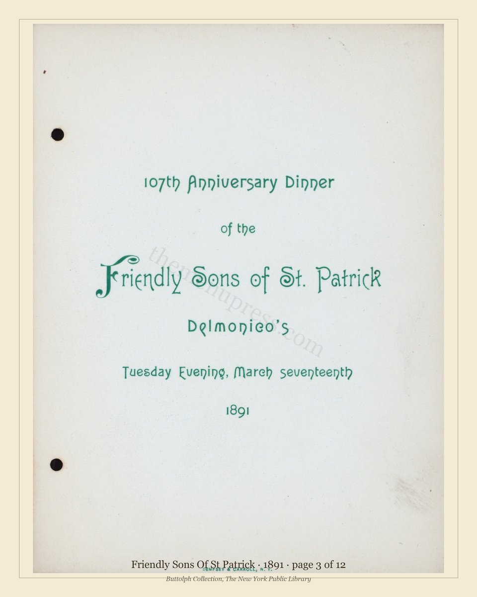 Vintage menu — page 3 of 12