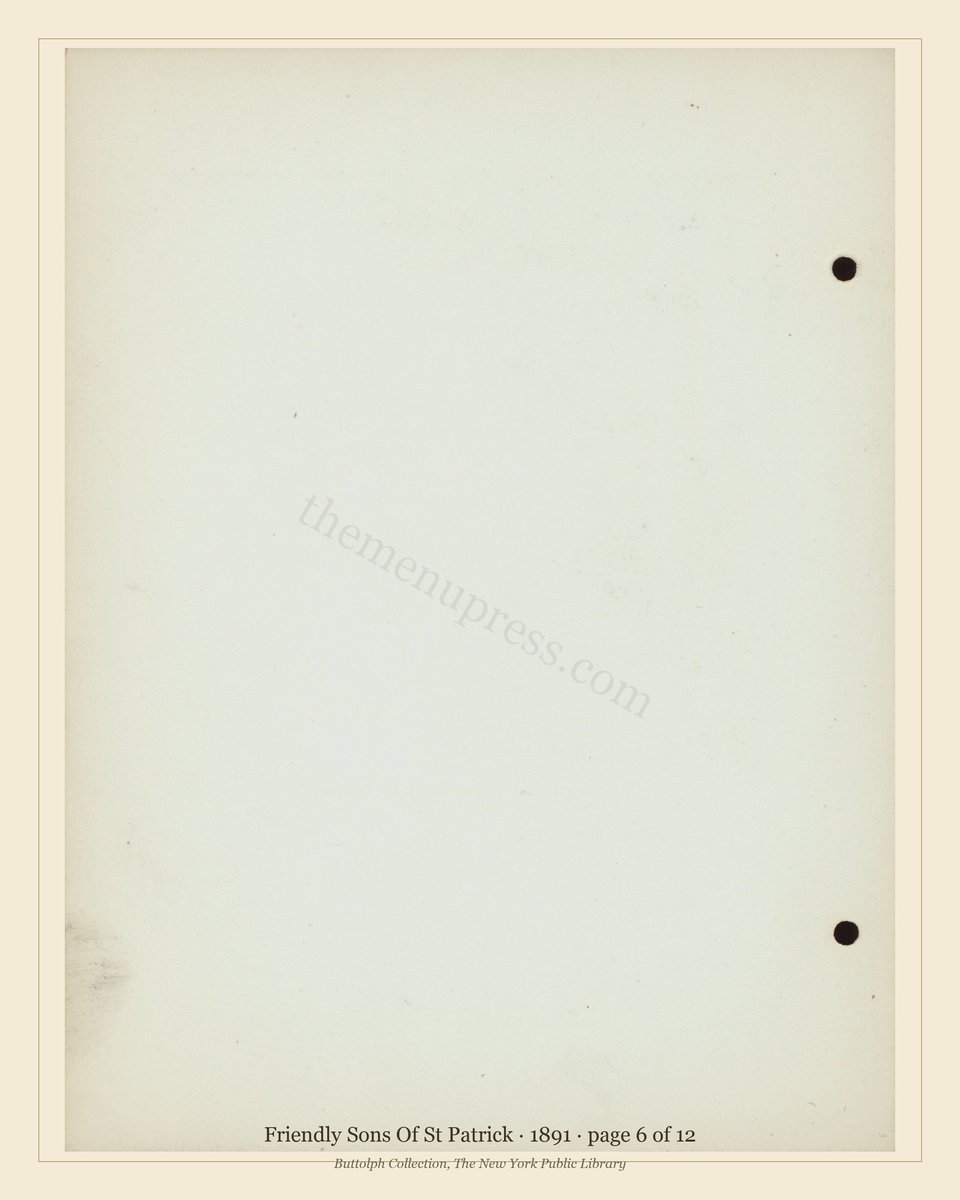 Vintage menu — page 6 of 12