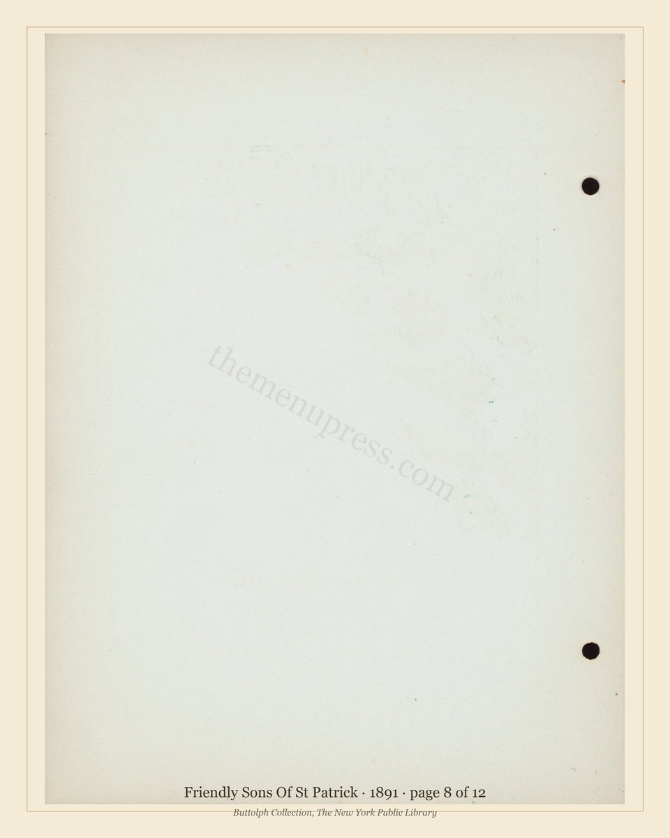 Vintage menu — page 8 of 12