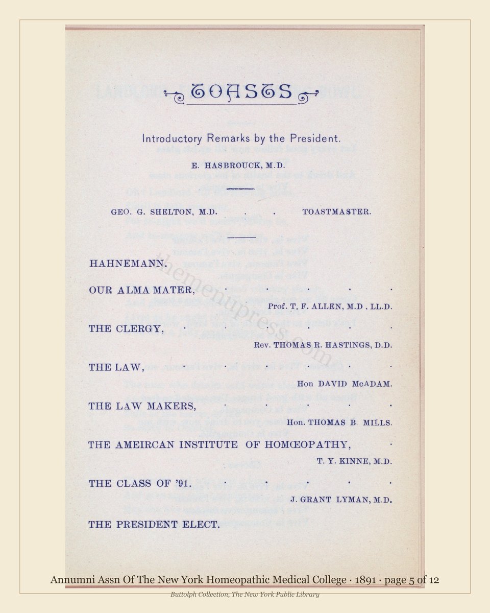 Vintage menu — page 5 of 11