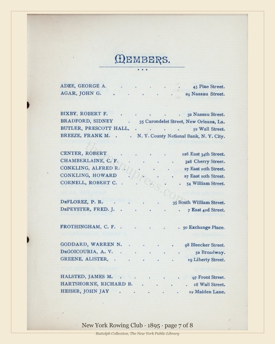 Vintage menu — page 7 of 8