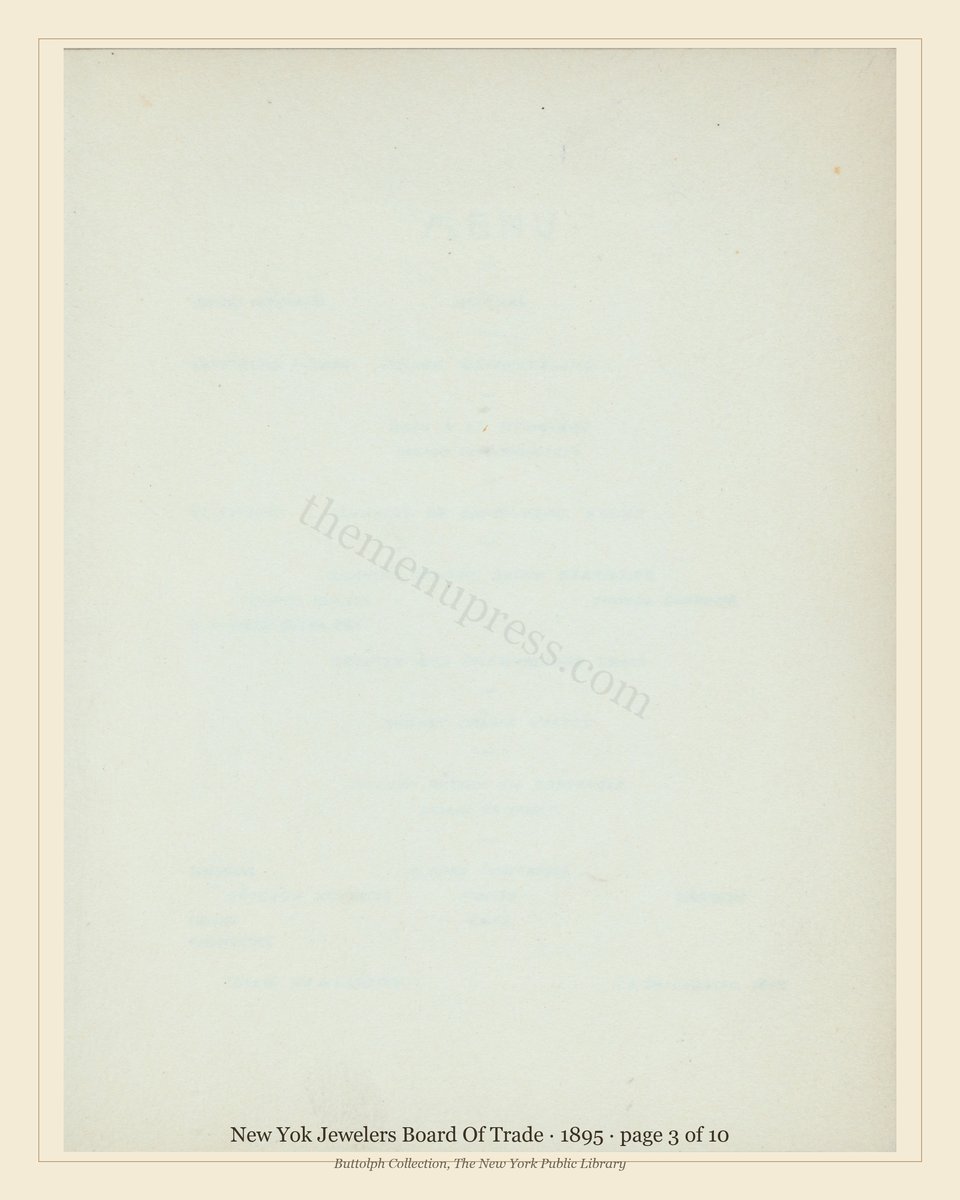 Vintage menu — page 3 of 10