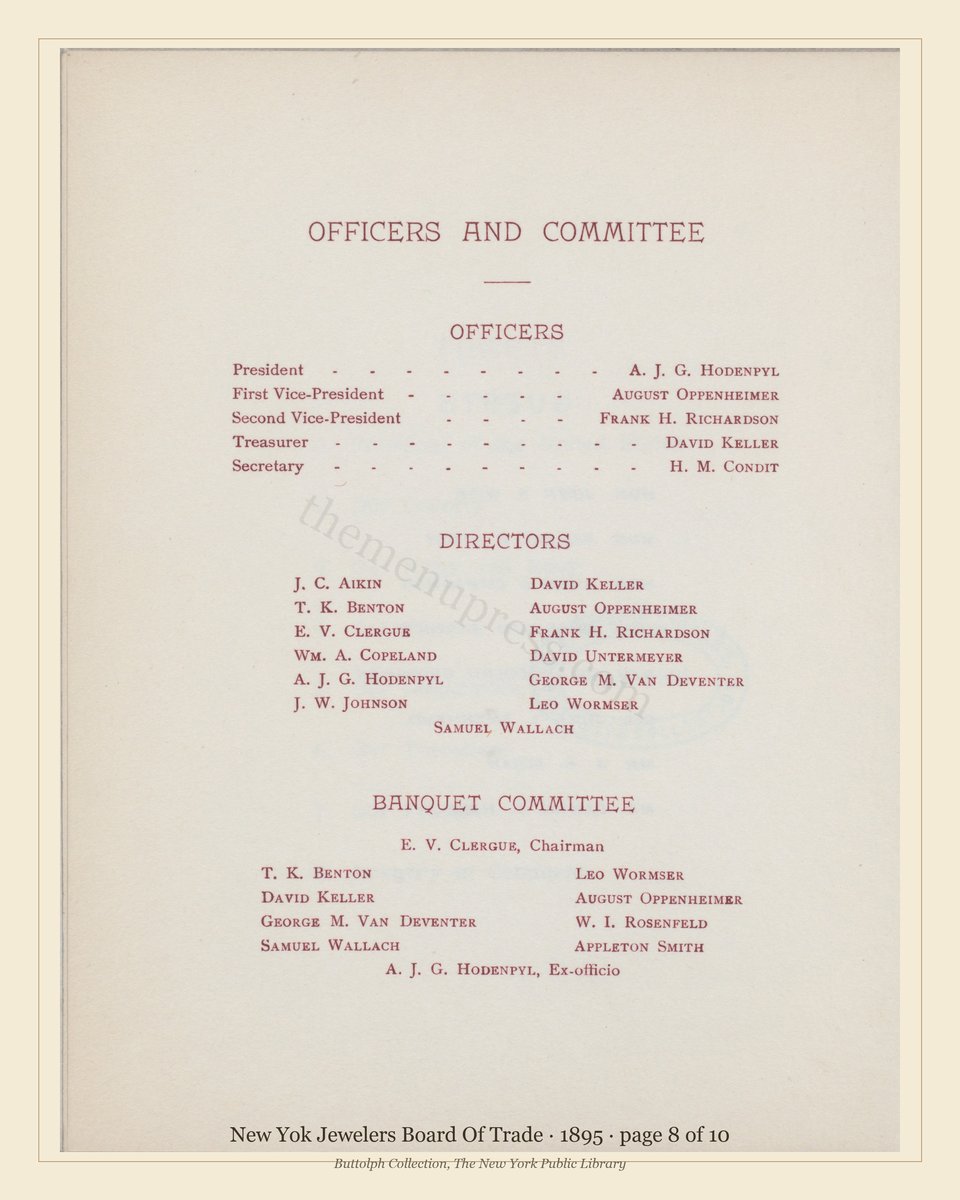 Vintage menu — page 8 of 10