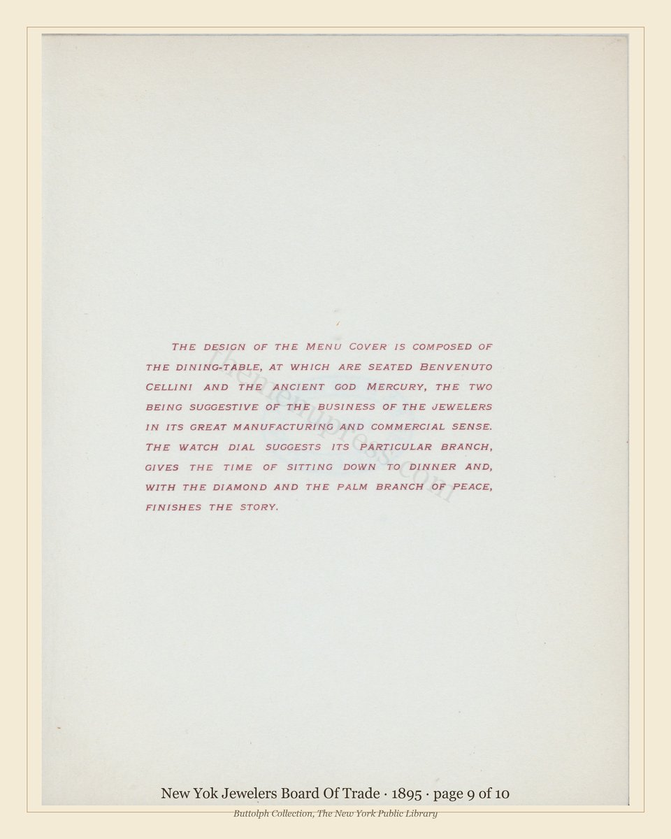 Vintage menu — page 9 of 10