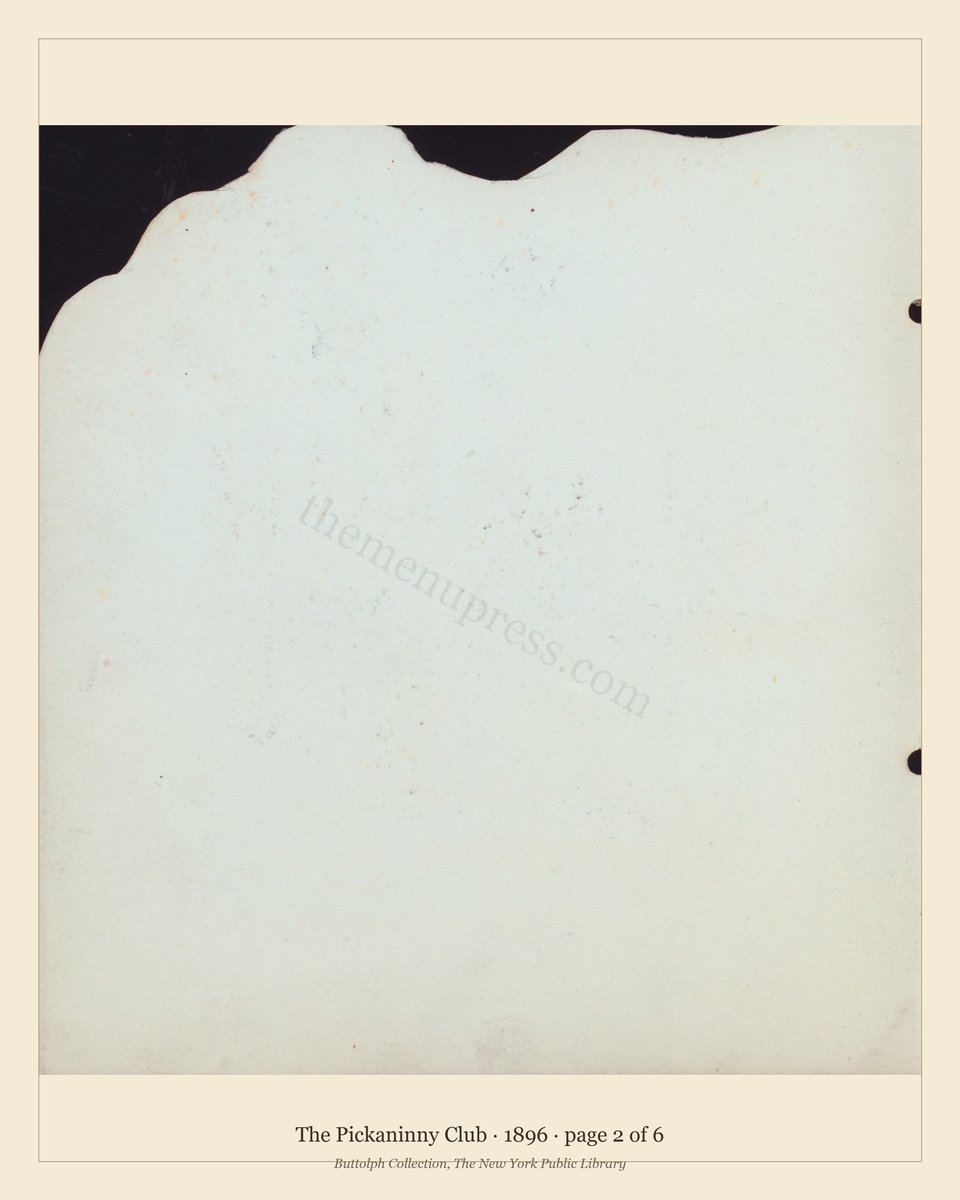 Vintage menu — page 2 of 6
