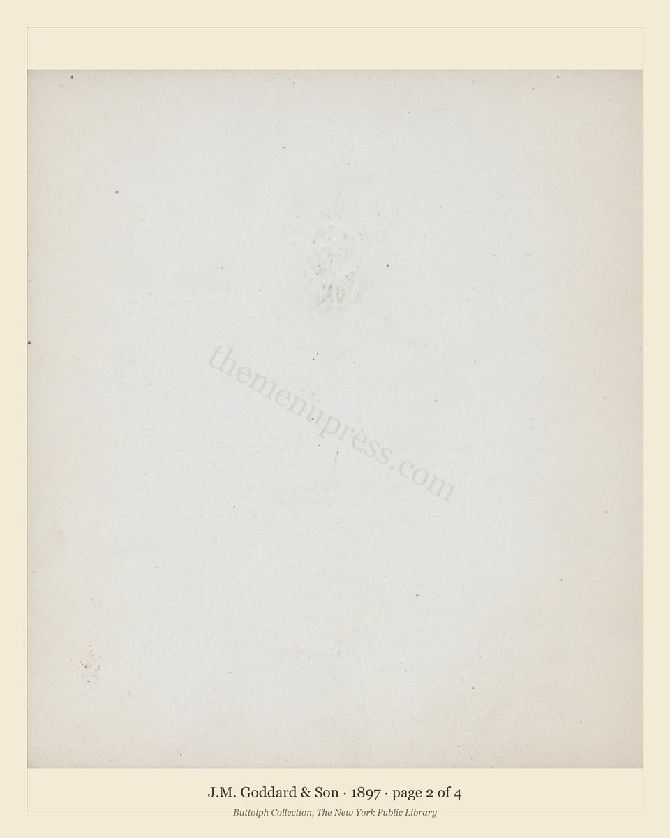 Vintage menu — page 2 of 4